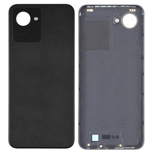 RealmeC30BPBlack.1_bc554320-debc-4625-b499-fe2f1d3c2d49_1200x1200 Original back panel for realme c30 - denim black - Image 1