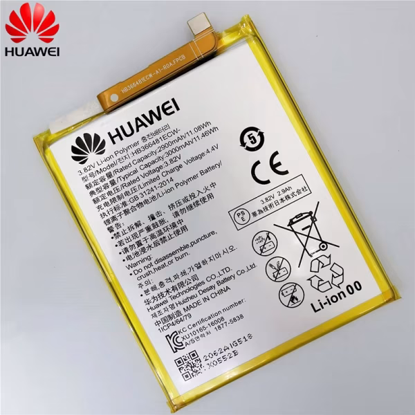 Orginal Battery HB366481ECW for Huawei P9 / Y6 Prime / P Smart / p9lite / p10 lite / p8 lite 2017 / p20 lite / honor 8 / 5C - 3000mAh - Image 1