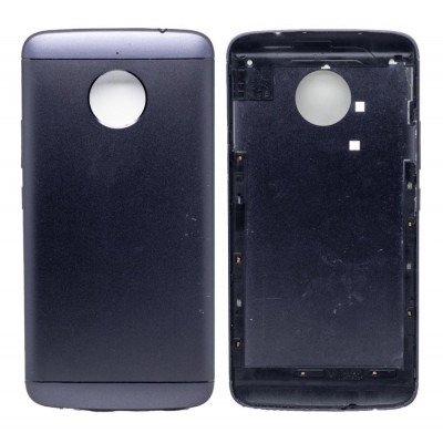 Original Black Back Panel Cover for Moto?E4?Plus – Genuine Rear Housing Replacement - Image 1