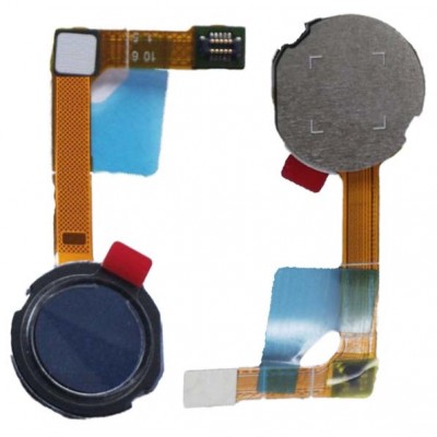Original Fingerprint Sensor with Flex Cable for Asus Zenfone Max Pro M2 ZB631KL - Blue - Image 1