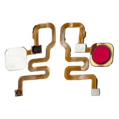 Original Fingerprint Sensor with Flex Cable for Xiaomi Redmi Note 6 Pro – Red - Image 1